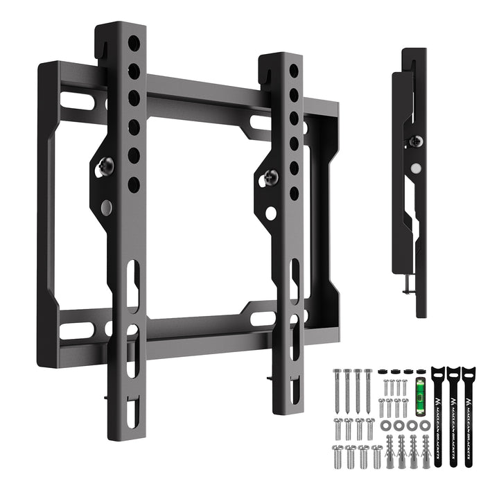 Suport / cârlig pentru televizor Maclean, VESA max. 200x200, 13-43", până la 45 kg, negru, reglare înclinare 0°~-8°, MC-186