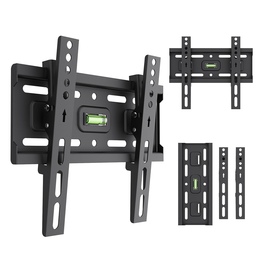 Suport / cârlig pentru televizor Maclean, VESA max. 200x200, 13-43", până la 45 kg, negru, reglare înclinare +2°~-10°, MC-189