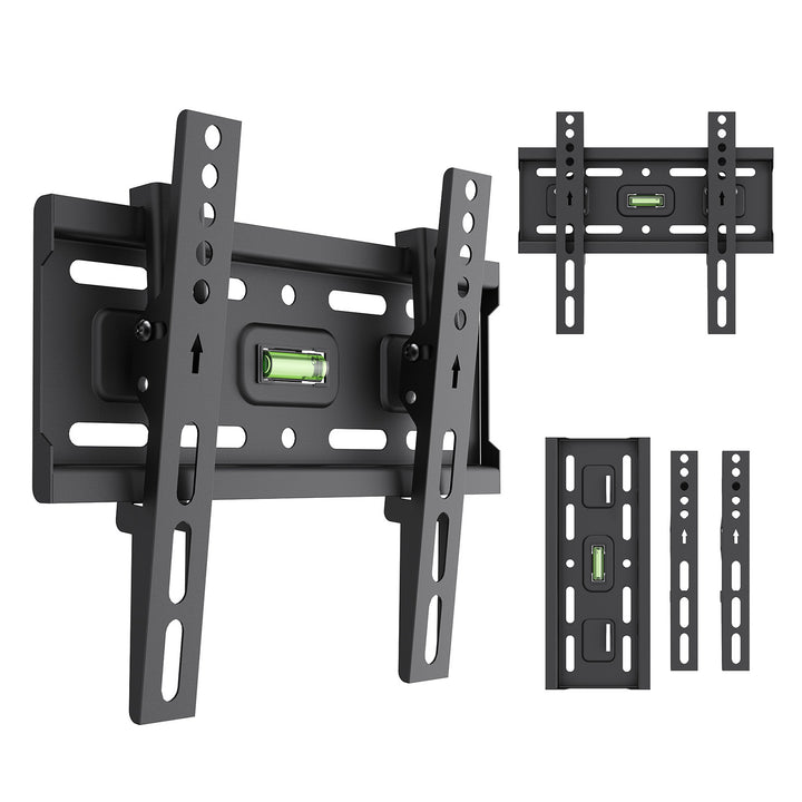 Suport / cârlig pentru televizor Maclean, VESA max. 200x200, 13-43", până la 45 kg, negru, reglare înclinare +2°~-10°, MC-189