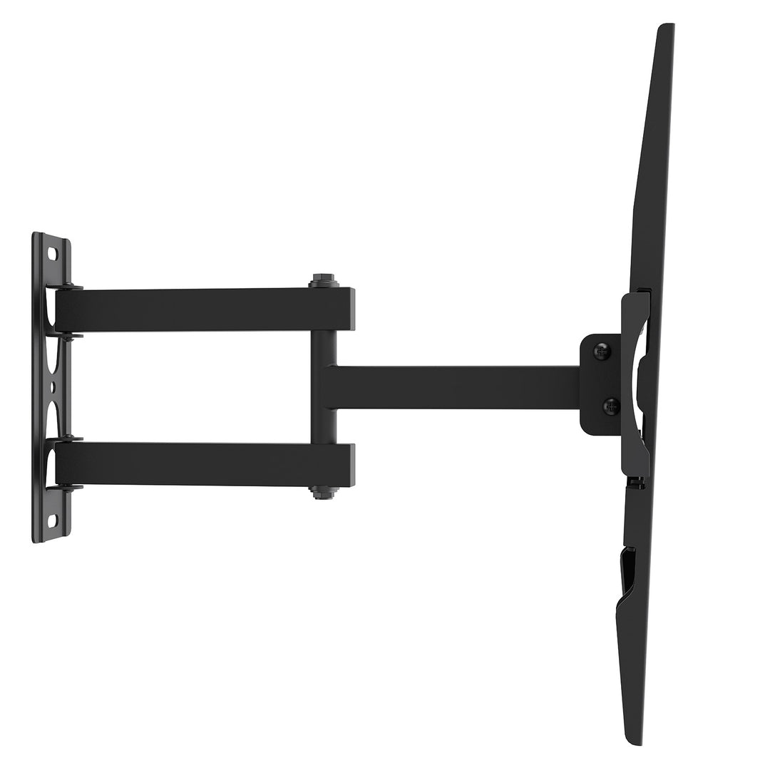 Suport / cârlig pentru televizor Maclean, VESA max. 400x400, 32-55", până la 30 kg, negru, reglabil pe înclinare +2°~-10° și pe rotație +90°~-90°, MC-191