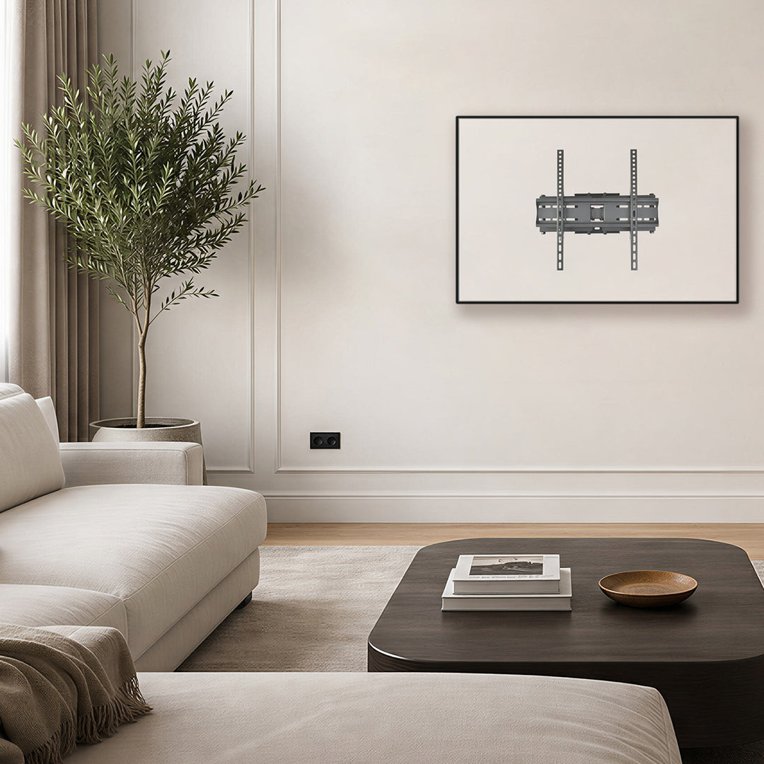 Suport / cârlig pentru televizor Maclean, VESA max. 400x400, 32-70", până la 40 kg, negru, reglabil în înclinare +12°~-12° și rotire +60°~-60°, MC-192