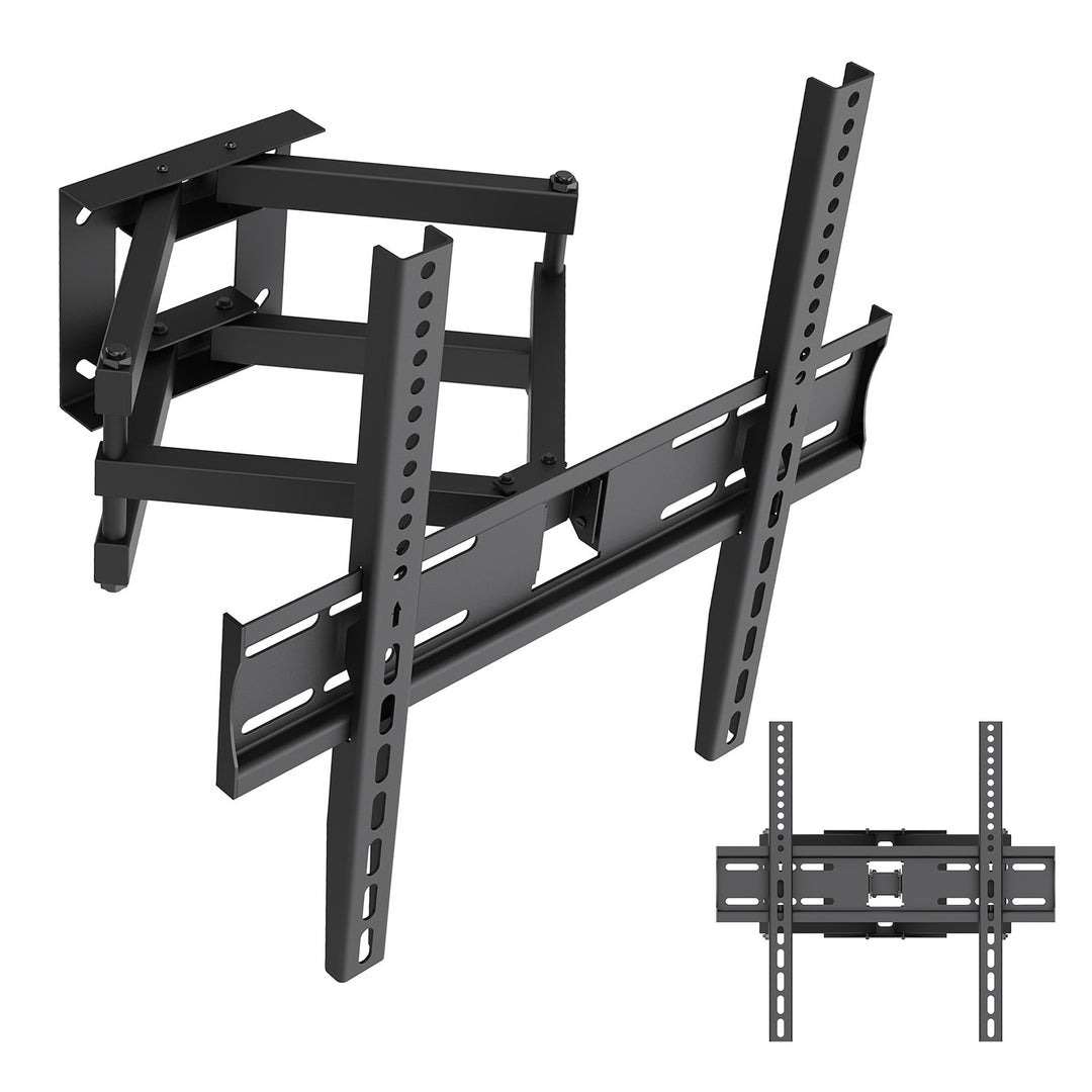 Suport / cârlig pentru televizor Maclean, VESA max. 400x400, 32-70", până la 40 kg, negru, reglabil în înclinare +12°~-12° și rotire +60°~-60°, MC-192