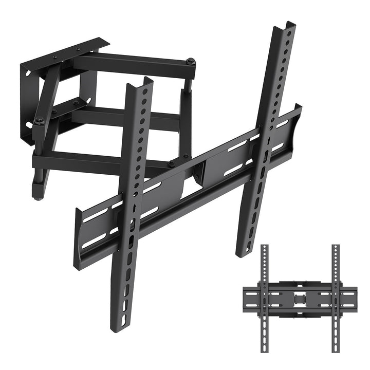 Suport / cârlig pentru televizor Maclean, VESA max. 400x400, 32-70", până la 40 kg, negru, reglabil în înclinare +12°~-12° și rotire +60°~-60°, MC-192