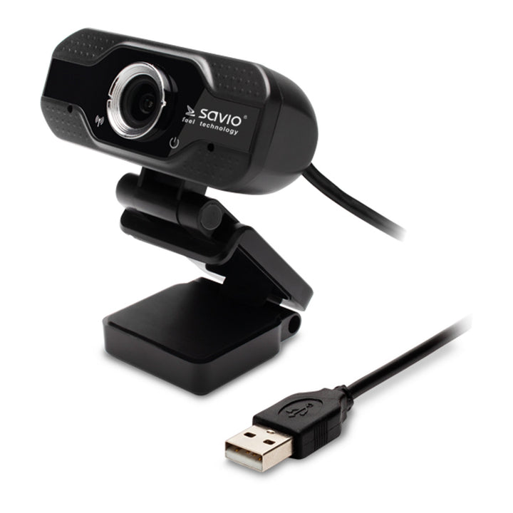 Camera web Savio, rezoluție Full HD 1920x1080, microfon, USB, SAVCAK-01