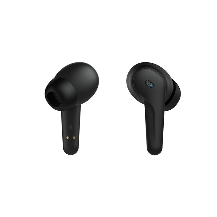 Căști fără fir Savio, Bluetooth 5.3, ANC, USB-C, negru