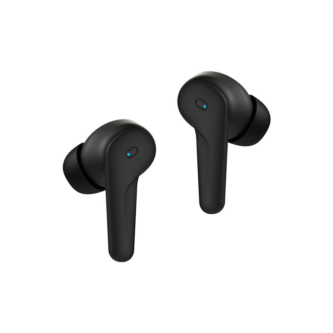 Căști fără fir Savio, Bluetooth 5.3, ANC, USB-C, negru