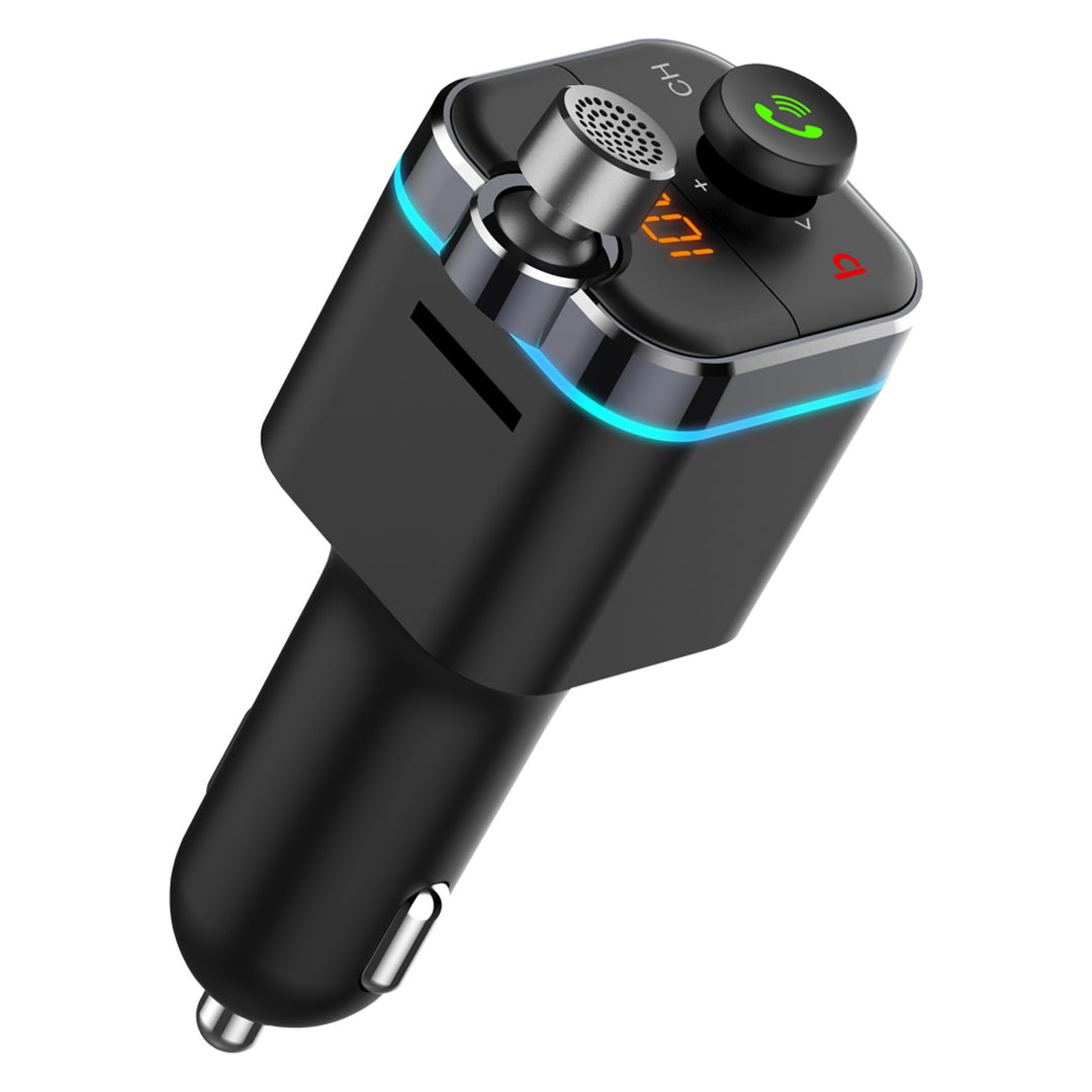 Transmițător auto Savio MP3, Bluetooth 5.0, funcție de încărcare, negru, SAVFMTRANSTR-12