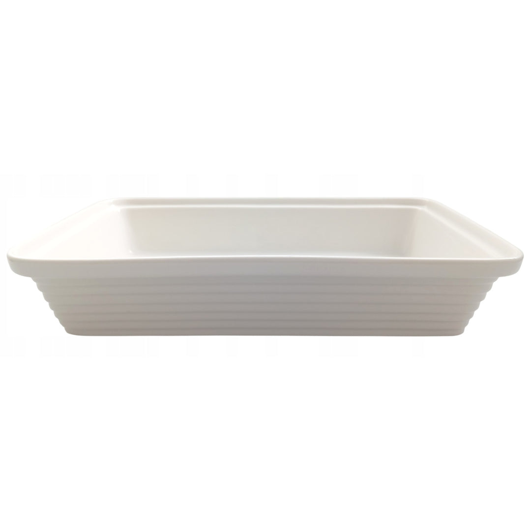 Încălzitor de alimente din ceramică Maestro, dreptunghiular, alb, capacitate 1,7L, poate fi utilizat în cuptor, raft și capac cu mâner incluse, MR-11362-73