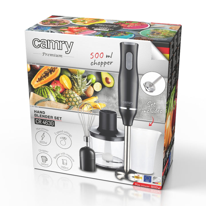 Blender de mână Camry, 800 W, 2 viteze, batător, CR 4630