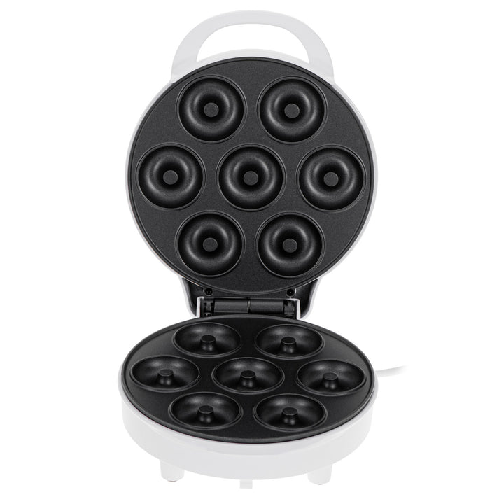 Aparat de făcut gogoși Adler, pentru 7 gogoși, strat antiaderent, alb, 1500W, AD 3075