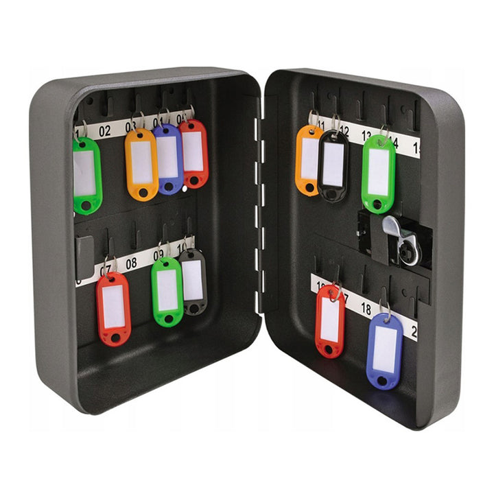 Dulap pentru chei Tracer, închidere combinată, 20 cârlige, oțel, Dulap pentru chei