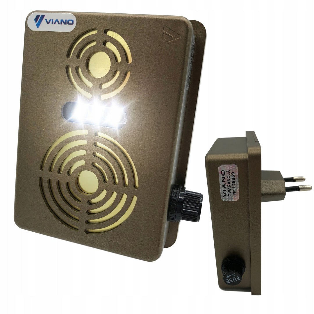 Rozătoare, marten, repelent pentru șoareci Viano, generator cu ultrasunete, radar, două difuzoare, Duo Gold