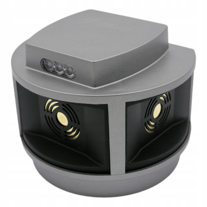 Repelent pentru rozătoare, repelent pentru marte, repelent pentru șoareci Viano, generator de ultrasunete, panou stroboscopic, trei difuzoare, Trio-Strob