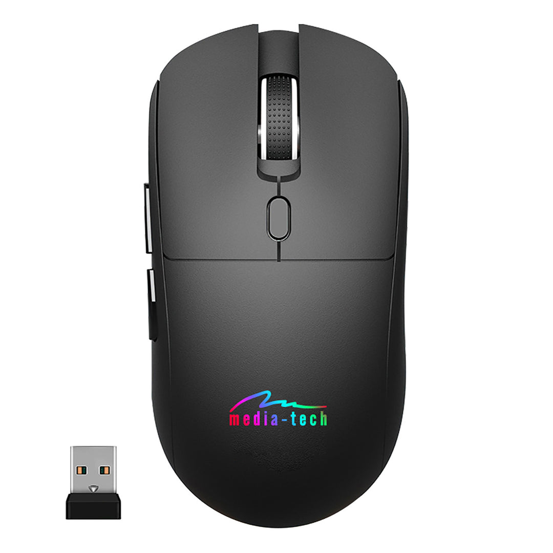 Mouse wireless 2 în 1 (BT/RF) silențios și reîncărcabil MT1124, Media-Tech