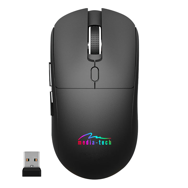 Mouse wireless 2 în 1 (BT/RF) silențios și reîncărcabil MT1124, Media-Tech