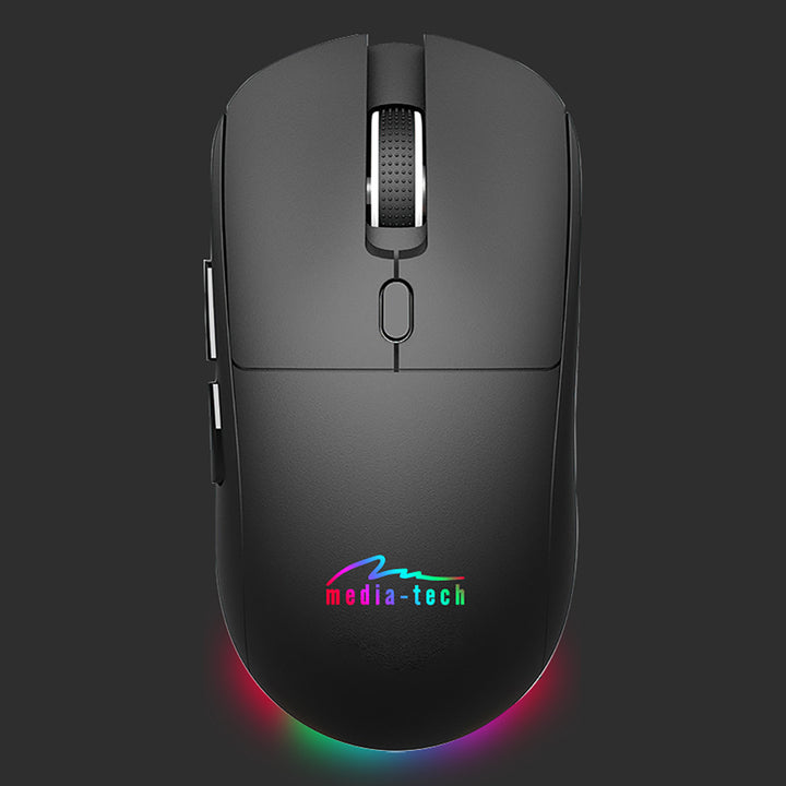 Mouse wireless 2 în 1 (BT/RF) silențios și reîncărcabil MT1124, Media-Tech