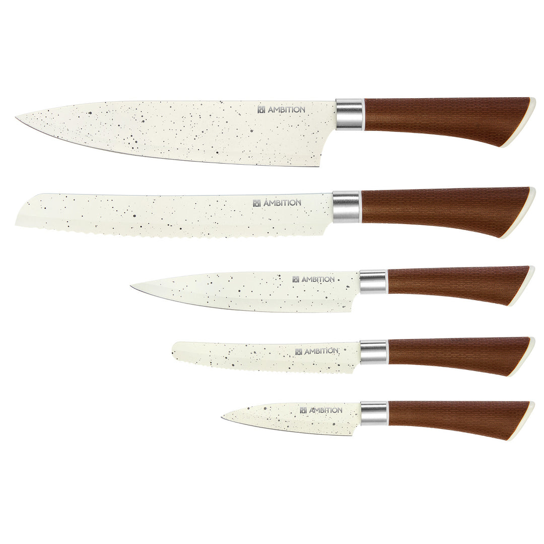 Set de cuțite Nature din 6 piese AMBITION, strat antiaderent