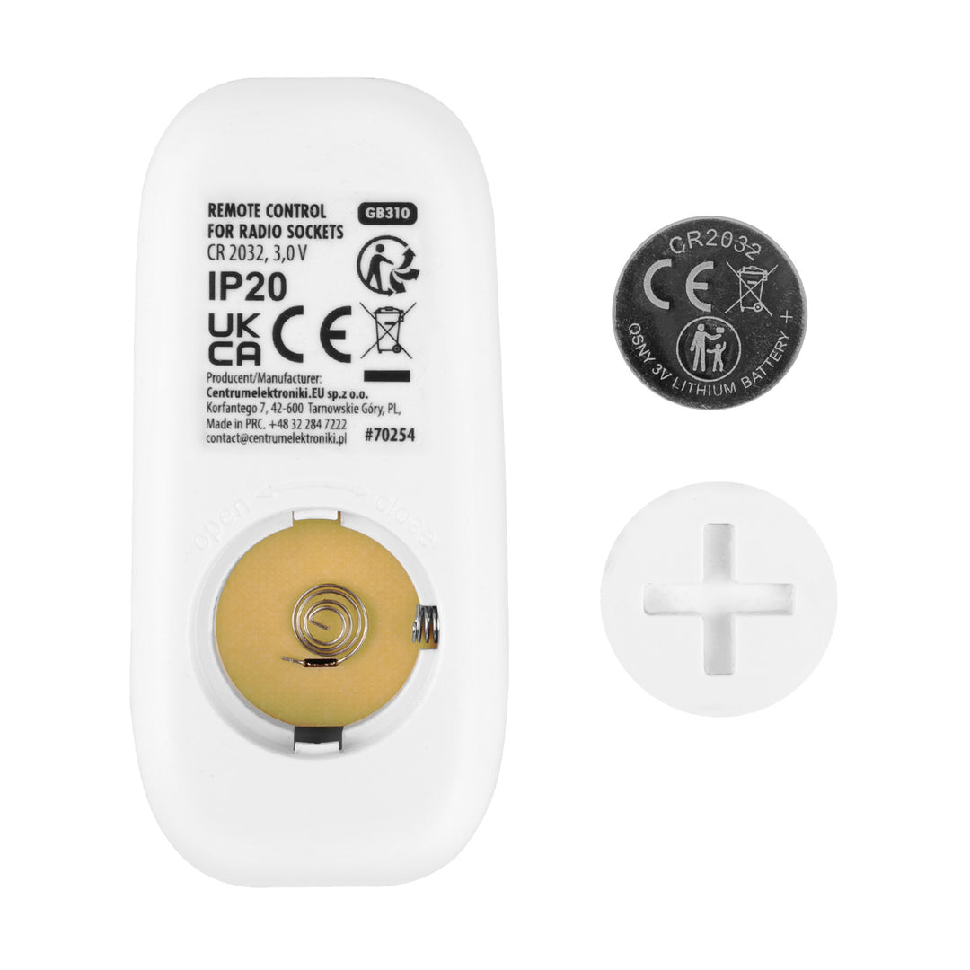 Prize controlate prin telecomandă GreenBlue, 3 buc., programabile, rază de acțiune de până la 30 m, 220-240 V c.a., 50/60 Hz, 16 A, 433 MHz, GB313 F