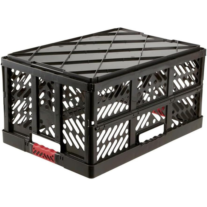 Ben Keeeper coș pliabil din plastic, 45L, grafit, capacitate de încărcare până la 50kg, mânere cu prindere moale, certificat GS și test TUV, sigur pentru alimente