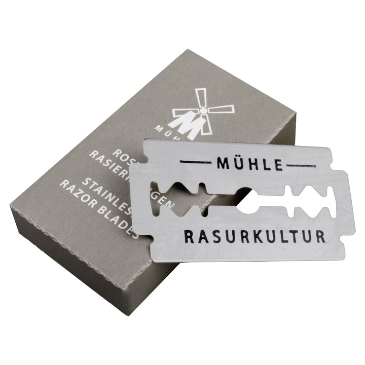 Lame de ras MÜHLE, oțel inoxidabil, 10 bucăți, ascuțime medie, K1