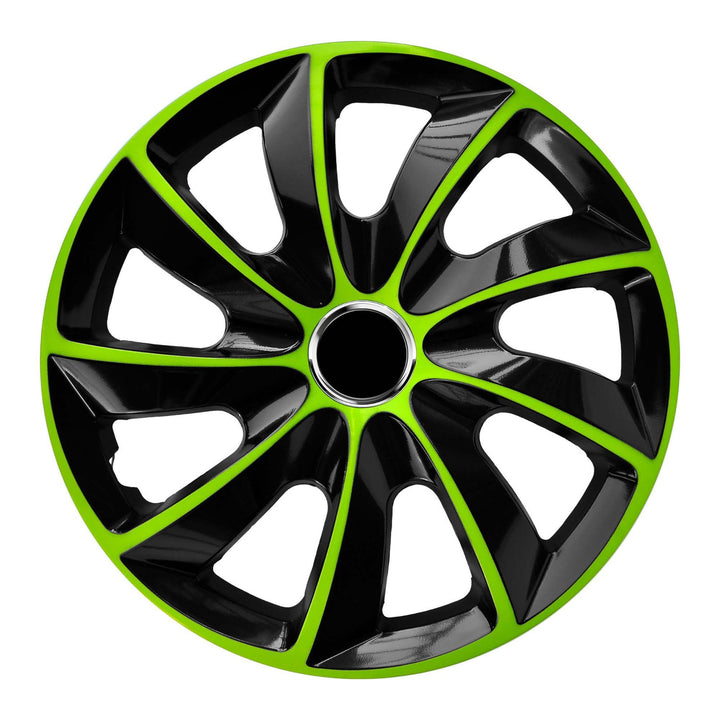 Capac universal pentru butuc 16'' NRM Stig Extra negru și verde 1 bucată