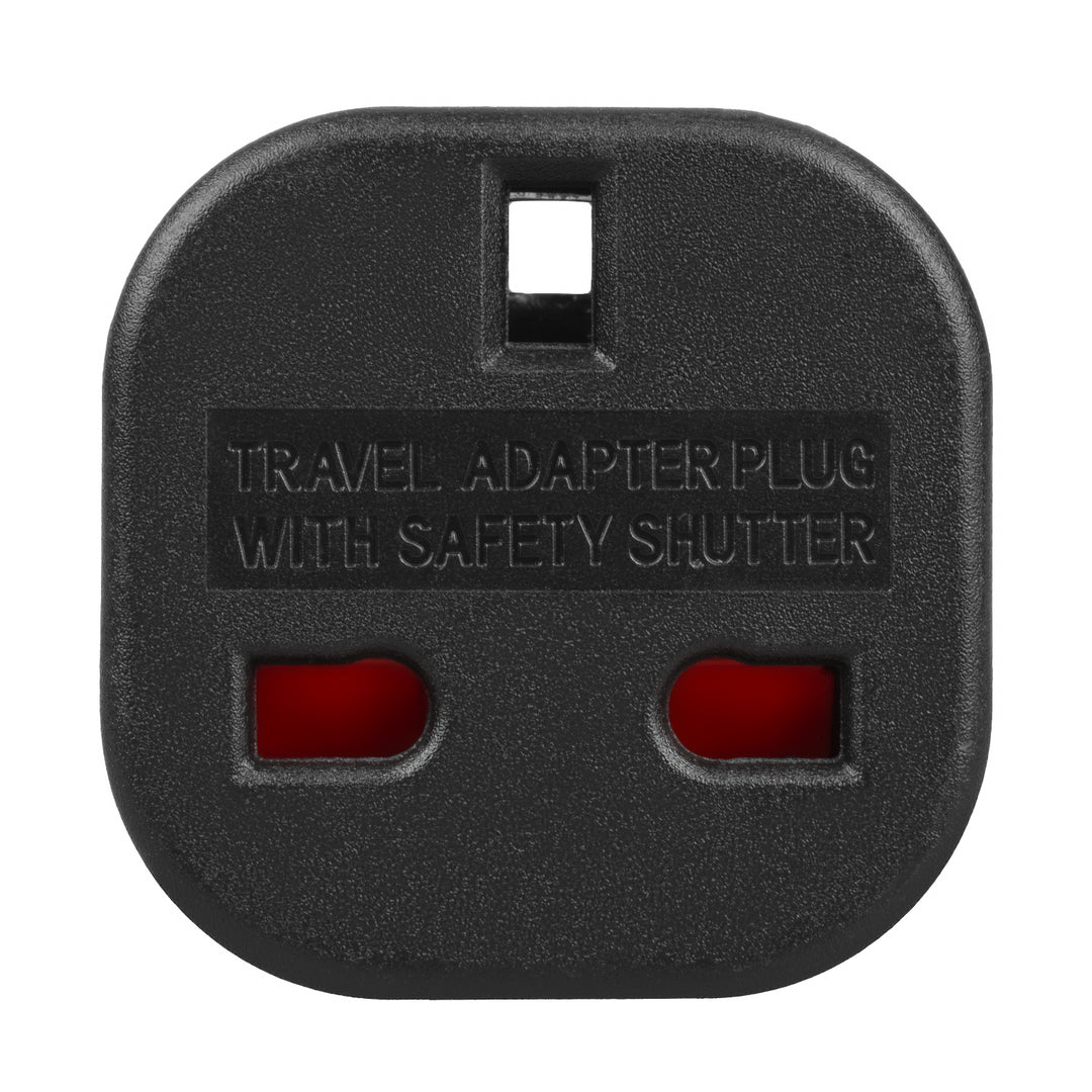 Maclean adaptor de la priza UK la priza EU, negru, MCE72, 2 bucăți