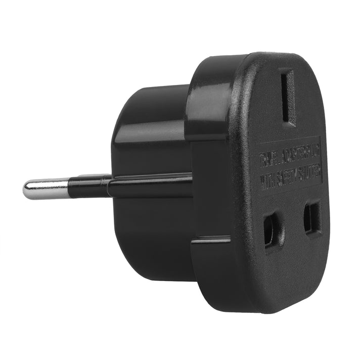 Maclean adaptor de la priza UK la priza EU, negru, MCE72, 4 bucăți