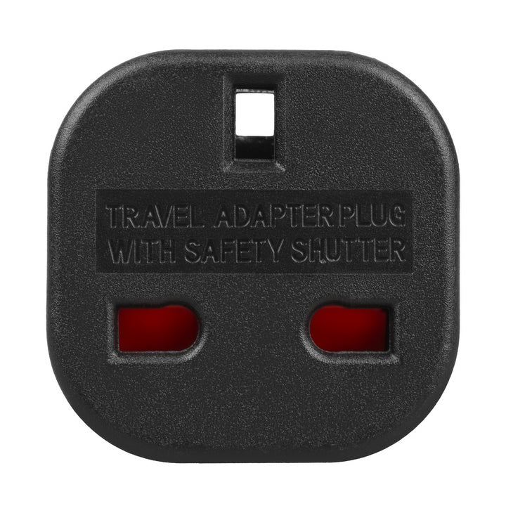 Maclean adaptor de la priza UK la priza EU, negru, MCE72, 4 bucăți