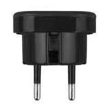Maclean adaptor de la priza UK la priza EU, negru, MCE72, 4 bucăți