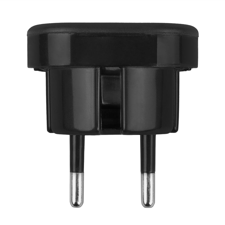 Maclean adaptor de la priza UK la priza EU, negru, MCE72, 4 bucăți