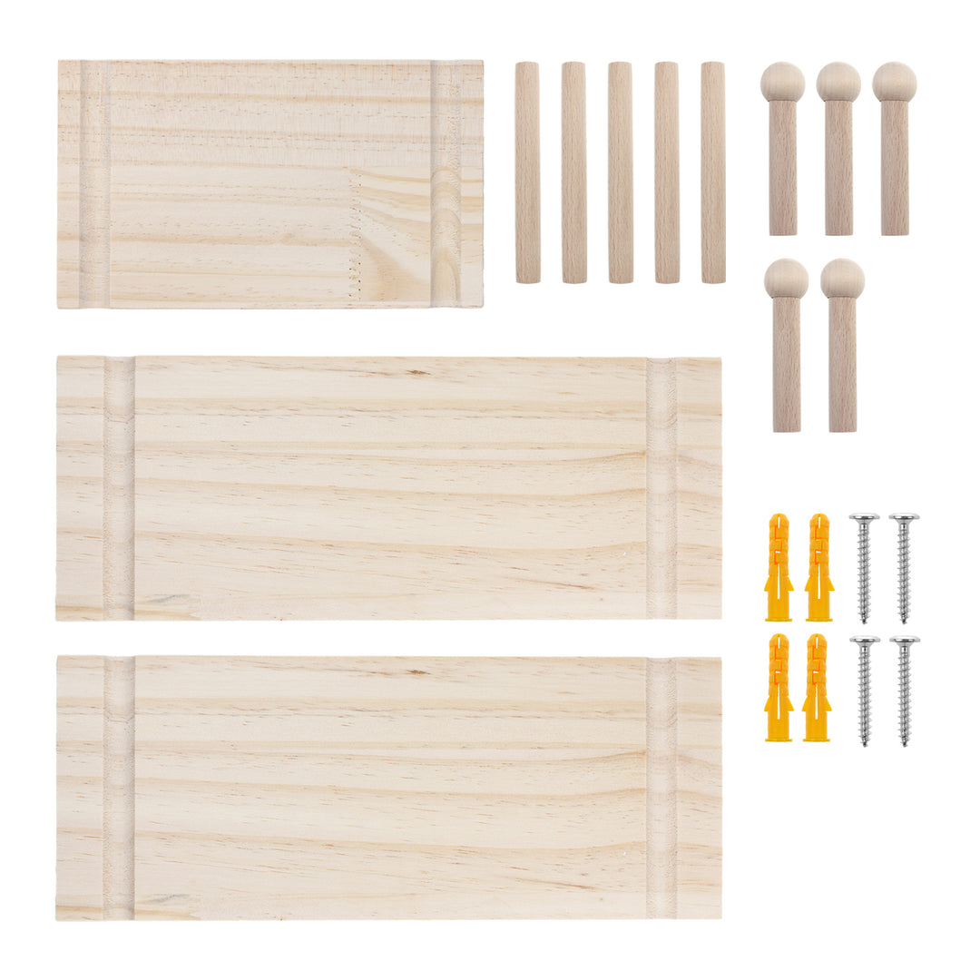 Maclean organizator din lemn pentru tablă albă, culoare lemn deschis, 40x60cm, max. 20kg, MC-130 WD, 2 bucăți