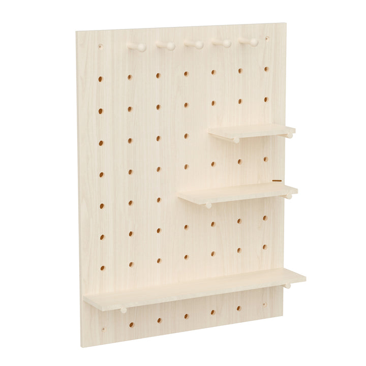 Organizator de tablă din lemn Maclean, culoare lemn deschis, 60x80 cm, max. 20 kg, MC-131 WD, 2 bucăți