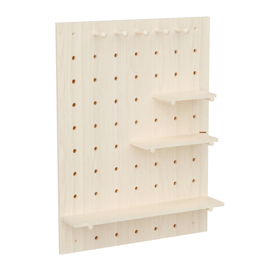 Organizator de tablă din lemn Maclean, culoare lemn deschis, 60x80 cm, max. 20 kg, MC-131 WD, 2 bucăți