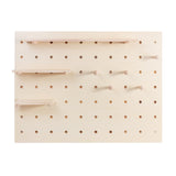 Organizator de tablă din lemn Maclean, culoare lemn deschis, 60x80 cm, max. 20 kg, MC-131 WD, 2 bucăți