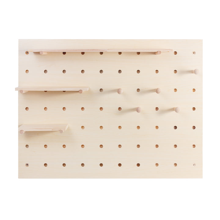 Organizator de tablă din lemn Maclean, culoare lemn deschis, 60x80 cm, max. 20 kg, MC-131 WD, 2 bucăți