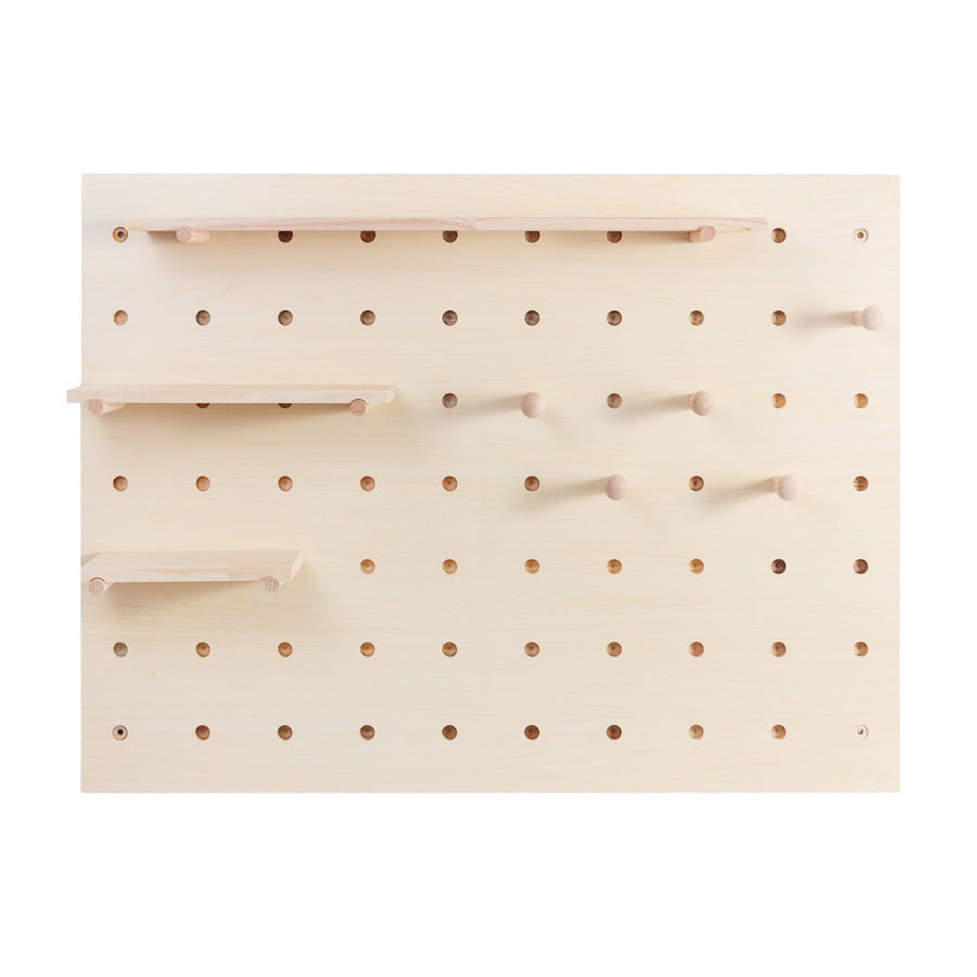 Organizator de tablă din lemn Maclean, culoare lemn deschis, 60x80 cm, max. 20 kg, MC-131 WD, 2 bucăți