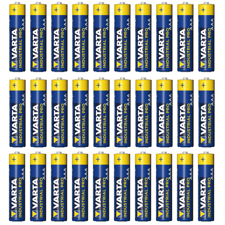 30x R-03 LR03 AAA baterie alcalină Varta Industrial 4003