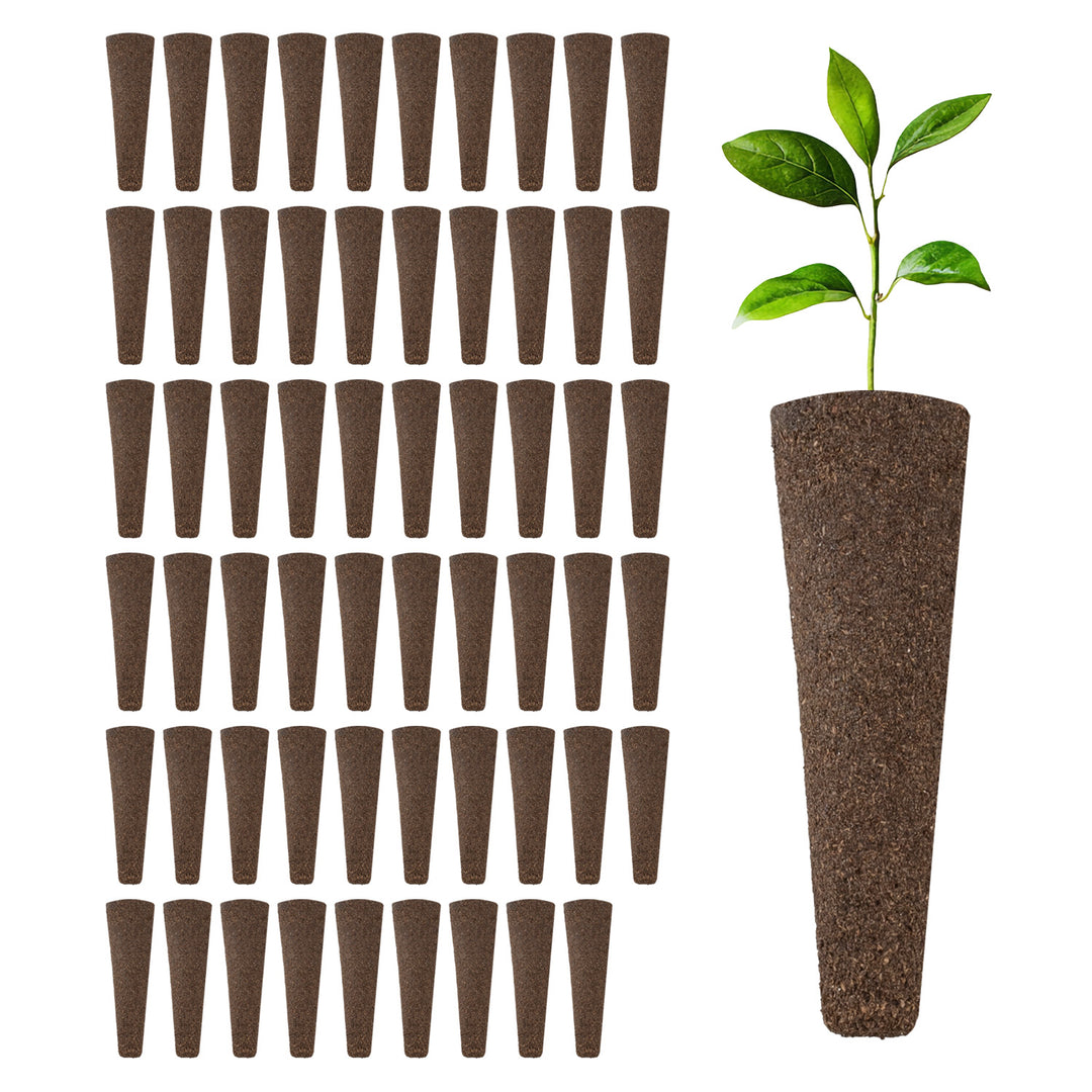 Set de accesorii pentru cultivarea plantelor în interior GreenBlue, bureți pentru semințe x60, cupole x20, recipiente x20 și autocolante x60, GB133 AS