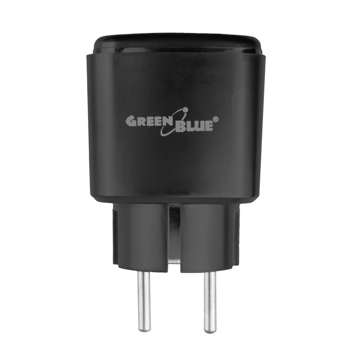 Priză WiFi GreenBlue cu comandă de la distanță, compatibilă cu Android/iOS/Alexa/Google Home, temporizator, contor de consum, max. 16 A/3840 W, GB735 B