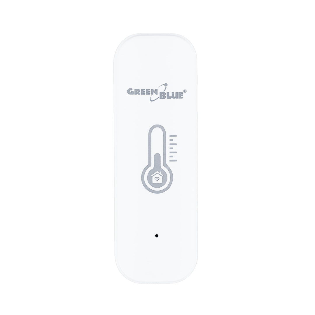 Senzor de temperatură și umiditate WiFi GreenBlue, compatibil cu Android/iOS/Alexa/Google Home, 3,0 V c.c., LR03x2, GB737