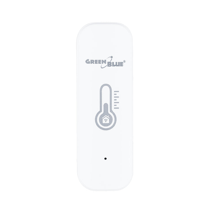 Senzor de temperatură și umiditate WiFi GreenBlue, compatibil cu Android/iOS/Alexa/Google Home, 3,0 V c.c., LR03x2, GB737