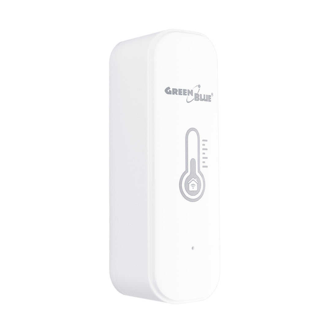 Senzor de temperatură și umiditate WiFi GreenBlue, compatibil cu Android/iOS/Alexa/Google Home, 3,0 V c.c., LR03x2, GB737