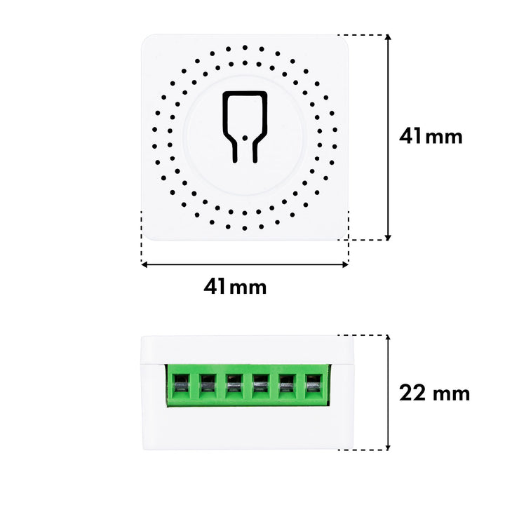 Transmiter WiFi încastrat GreenBlue, compatibil cu Android/iOS/Alexa/Google Home, 100-240 V c.a., 50/60 Hz, max. 16 A, pentru LED-uri de 150 W, GB739