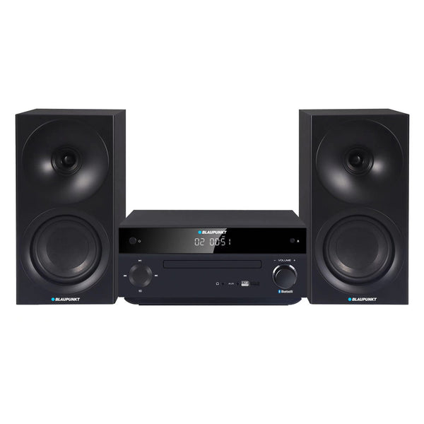 Micro sistem Blaupunkt, putere 150 W, radio FM, mufă AUX și port USB, Bluetooth, intrare HDMI, ceas cu alarmă, afișaj LED, culoare negru, MS30.02BT