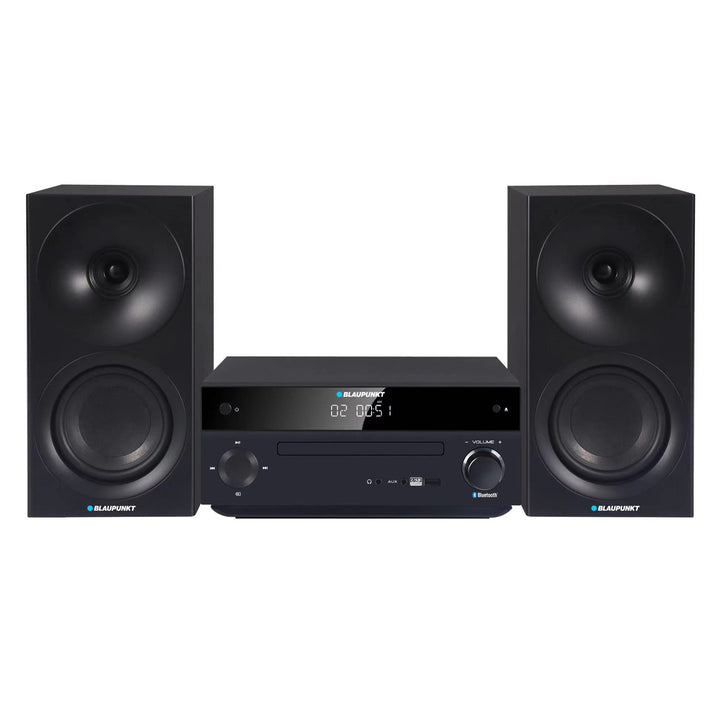 Micro sistem Blaupunkt, putere 150 W, radio FM, mufă AUX și port USB, Bluetooth, intrare HDMI, ceas cu alarmă, afișaj LED, culoare negru, MS30.02BT