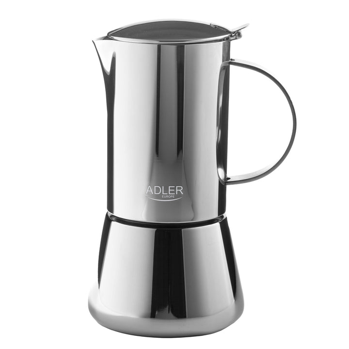 Cafetieră Adler, cafetieră espresso, capacitate 620 ml, culoare argintiu metalizat, AD 4417