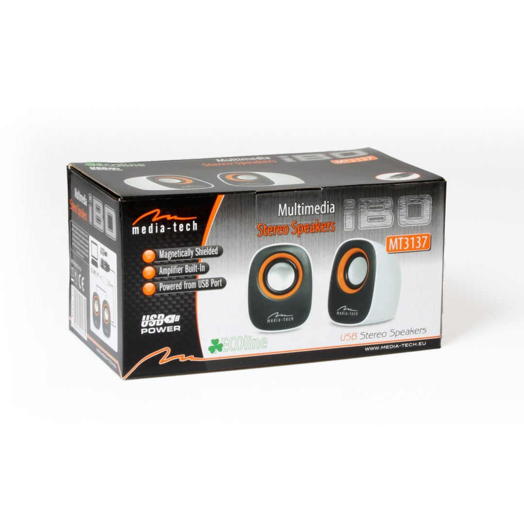 Difuzoare pentru computer alimentate prin USB 2.0, Media-Tech, MT3137