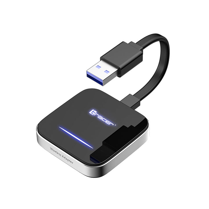 Adaptor wireless Tracer pentru CarPlay și Android Auto, WiFi, Bluetooth 5.0, CarLink PRO