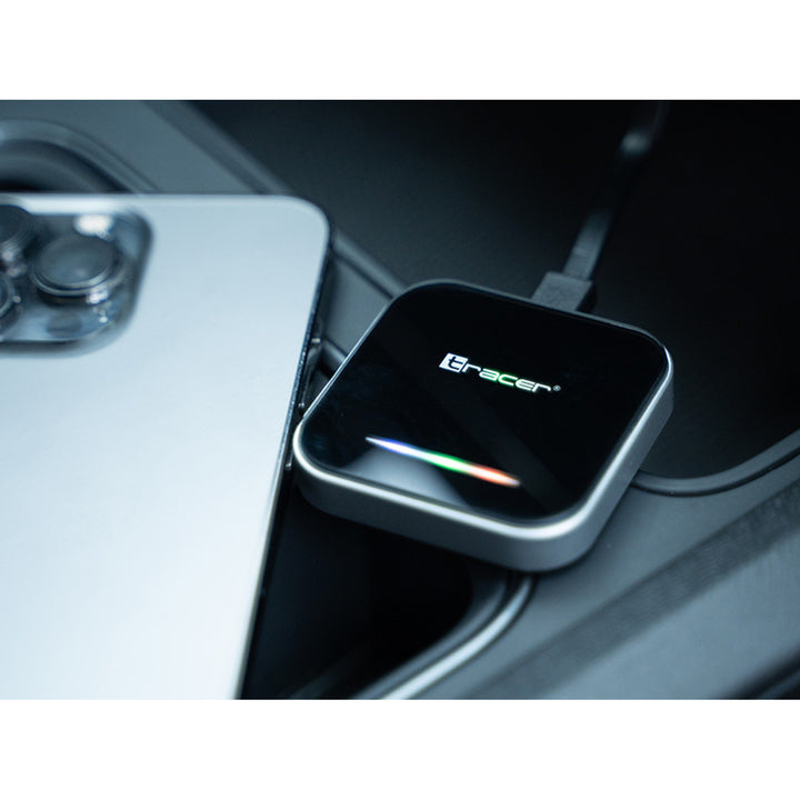 Adaptor wireless Tracer pentru CarPlay și Android Auto, WiFi, Bluetooth 5.0, CarLink PRO