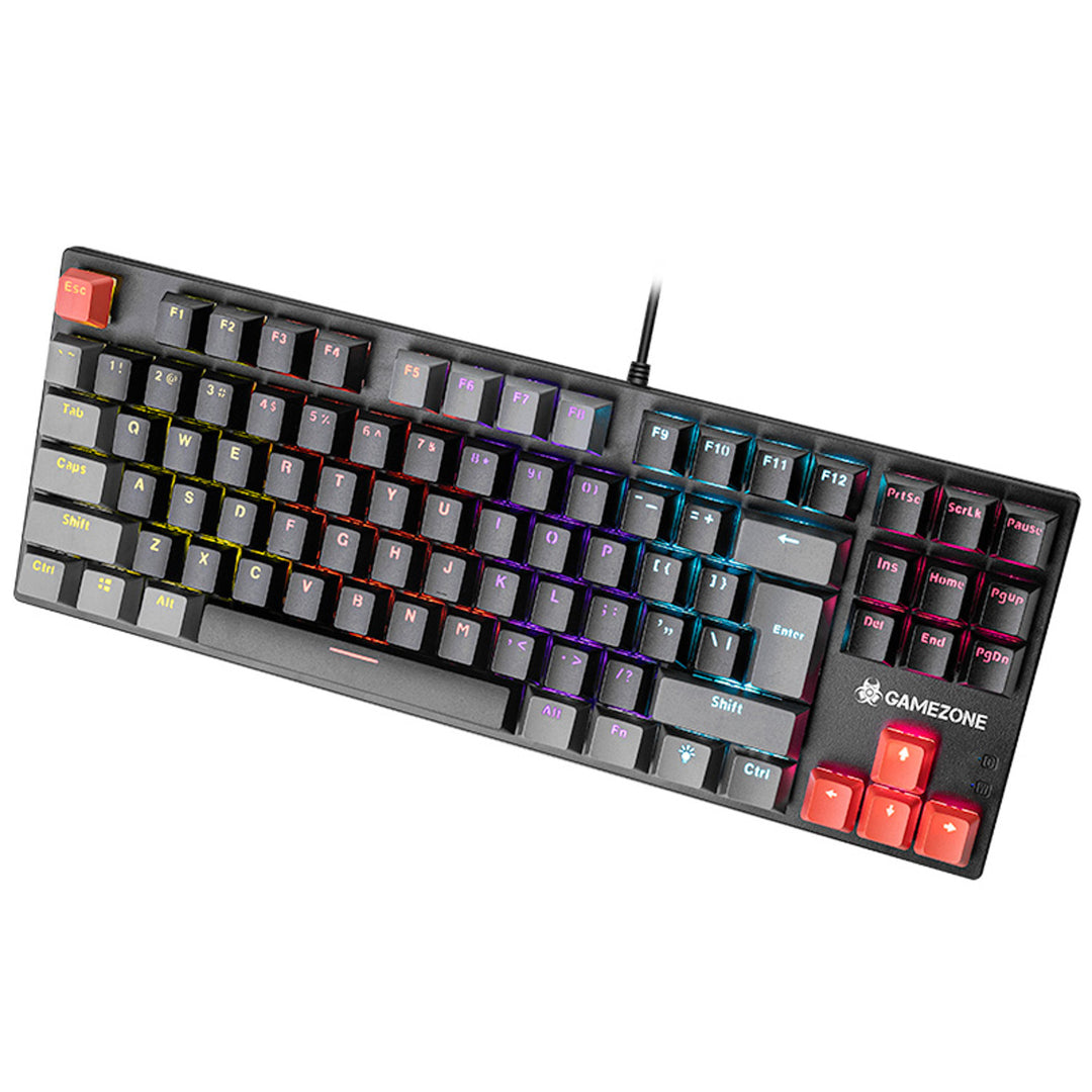Tastatură mecanică Tracer, iluminare din spate în culorile curcubeului, GAMEZONE Blade 87